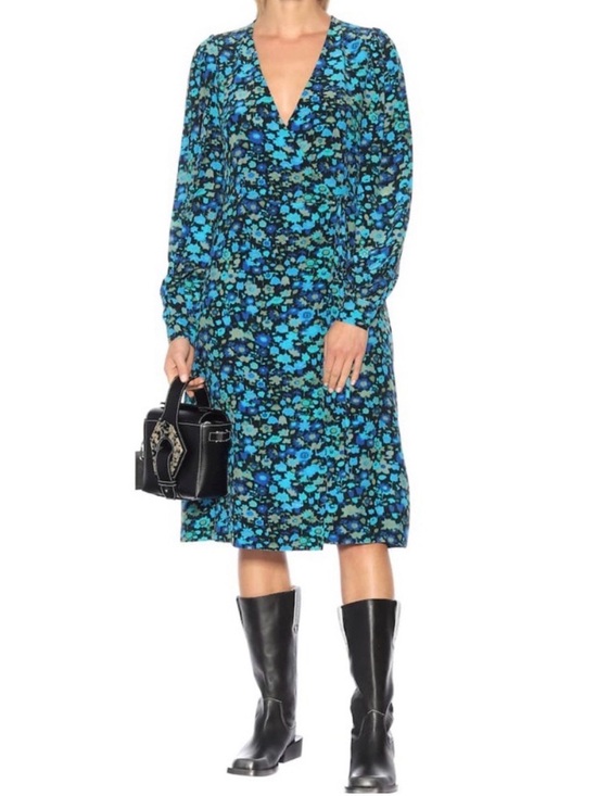 Ganni Dresses & Skirts - Perfect Ganni floral wrap midi dress 36